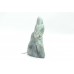 Hand crafted Natural grey labradolite gem stone Bird Pair Figure sitting on Rock